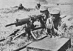 A Mandzsukuói Császári Hadsereg katonái hadgyakorlaton