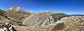 View of Olenos Peak on the climb upwards showing the Alpine ecosystem.