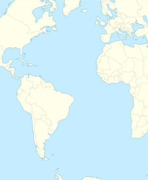 Джорджтаун. Карта розташування: Атлантичний океан
