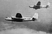 B-25 Mitchell bombers of the AURI in the 1950s