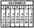 Images of December Calendar