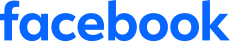 Facebook logo letters in blue bachgraound