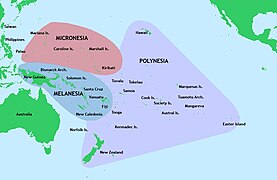 La estraordinaria estensión de la colonización polinesia nel Pacíficu (esploración del Pacíficu, navegación polinesiu), nun triángulu que los sos vértices tán en Nueva Zelanda, Ḥawai y la Islla de Pascua, y que'l so centru ye Tahití. La unidá etnográfica d'esta cultura reparar en carauterístiques antropolóxiques físiques, llingüístiques, ideolóxiques, sociales y económiques (determinaos cultivos y ganaos ―gochos y aves―).