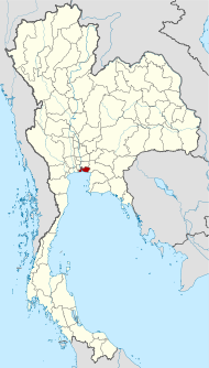 থাইল্যান্ডর মানচিত্রগত চাংৱাত সামুত প্রাকান