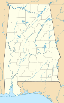 Форт-Новосел. Карта розташування: Алабама