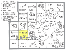 Vị trí trong Quận Sedgwick, Kansas