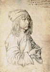 Автопортрет (малюнок срібним олівцем, 1484), Альбертіна, Відень
