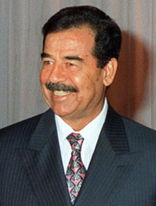 Saddam Hussein vuonna 1998.
