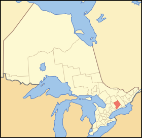 Location of Peterborough County
