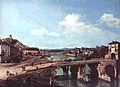 Bernardo Bellotto (1745), Veduta del vecchio ponte sul Po a Torino