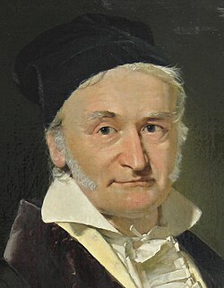 Christian Albrecht Jensenin öljyvärimaalaus Gaussista