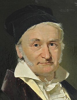 Karl Fridrih Gaussan portret (danijalaine Hristian Al'breht Jensen-pirdai sädi voikuvad vl 1840)