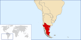 Regno di Araucanía e Patagonia - Localizzazione