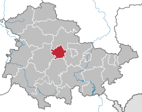 Poziția localității Erfurt
