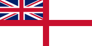 イギリス海軍の軍艦旗。