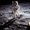 Astronauten Buzz Aldrin på Månen