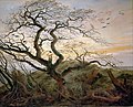 『カラスのいる木』、カスパー・ダーヴィト・フリードリヒ（1822年ごろ）