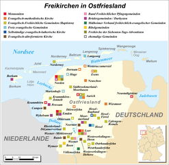 Freikirchengemeinden in Ostfriesland