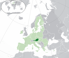 Розташування Австрії
