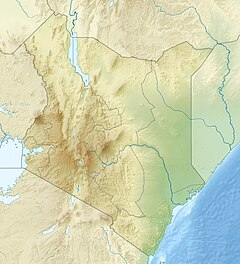 ナイロビの位置（ケニア内）