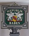 Schild vo de Republik Bade
