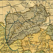 Карта Чернігівської губернії та Путивльського повіту, 1922