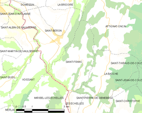 Poziția localității Saint-Franc