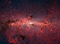 Infrared image of the core of the Milky Way galaxy, by NASA/JPL-Caltech/S. Stolovy (SSC/Caltech)