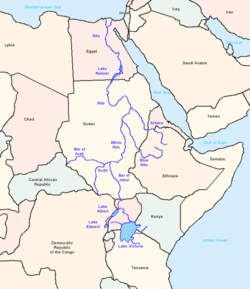 Ніл өзенінің картасы