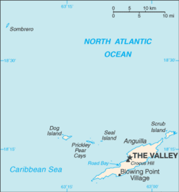Anguilla - Mappa