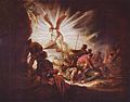 Христове воскресіння. Ангел відкриває Господній гріб. Беньямін Герітч (бл. 1640).