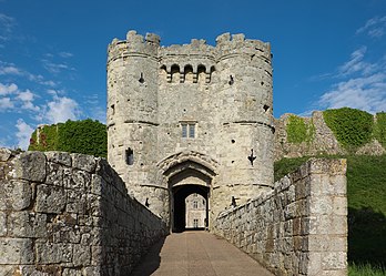 Porta da entrada oriental do castelo de mota de Carisbrooke na Ilha de Wight, Inglaterra. (definição 4 197 × 3 003)