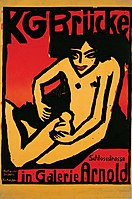 Ernst Ludwig Kirchner – Poster rag diskwedhyans Die Brücke (An Bons), 1910