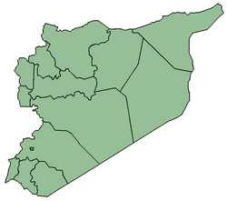 استان دمشق در نقشهٔ سوریه