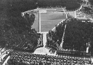 Anläggningsarbeten 1934 (vy mot söder).