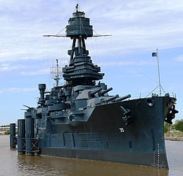 USS Texas, thiết giáp hạm dreadnought cũ nhất còn lại cho đến hôm nay, được hạ thủy vào năm 1912 và hiện là một tàu bảo tàng.