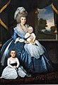 Portrait of Mrs. Benjamin Tallmadge with son Henry Floyd and daughter Maria Jones 1790