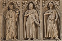 Скулптури от галерия на кралете на Реймска катедрала