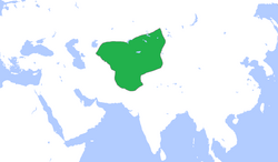 Ligging of Tsjagatai-khanaat