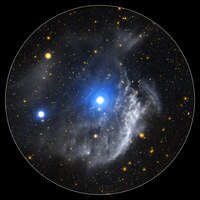 Ultrafialový snímek z vesmírného teleskopu Galaxy Evolution Explorer (NASA).