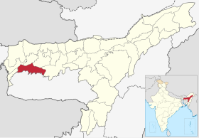 Localisation de District de Goalparaগোৱালপাৰা জিলা