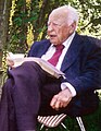 Hans-Georg Gadamer circa 2000 (Foto: Leena Ruuskanen) geboren op 11 februari 1900
