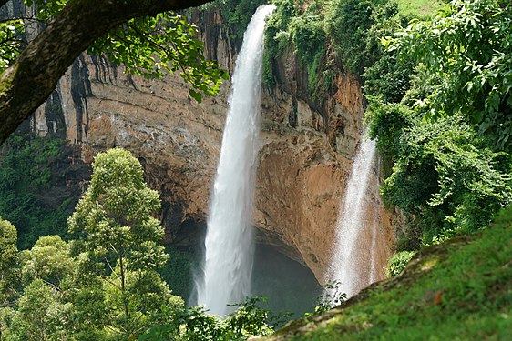 Sipi Falls, the picturesque waterfalls Eastern Uganda. Photograph: Muhammad Lubogo