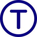 Logo du tramway d'Île-de-France mis en place à partir de 1992.