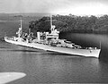 A 10 100 tonnás New Orleans osztályú USS Vincennes (CA-44) nehézcirkáló 1938-ban.[3]