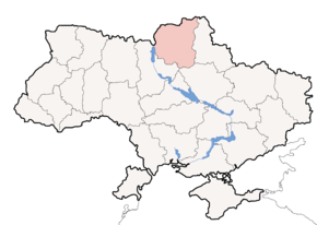 Poziția regiunii Regiunea Cernigov