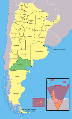 Location of Río Negro