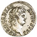 Silver denarius, AD 65