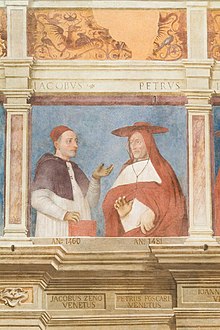 Vescovi Padova - Jacopo Zeno e Pietro Foscari - Palazzo vescovile - Padova.jpg