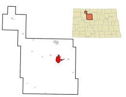 Location in Ward County, North Dakota